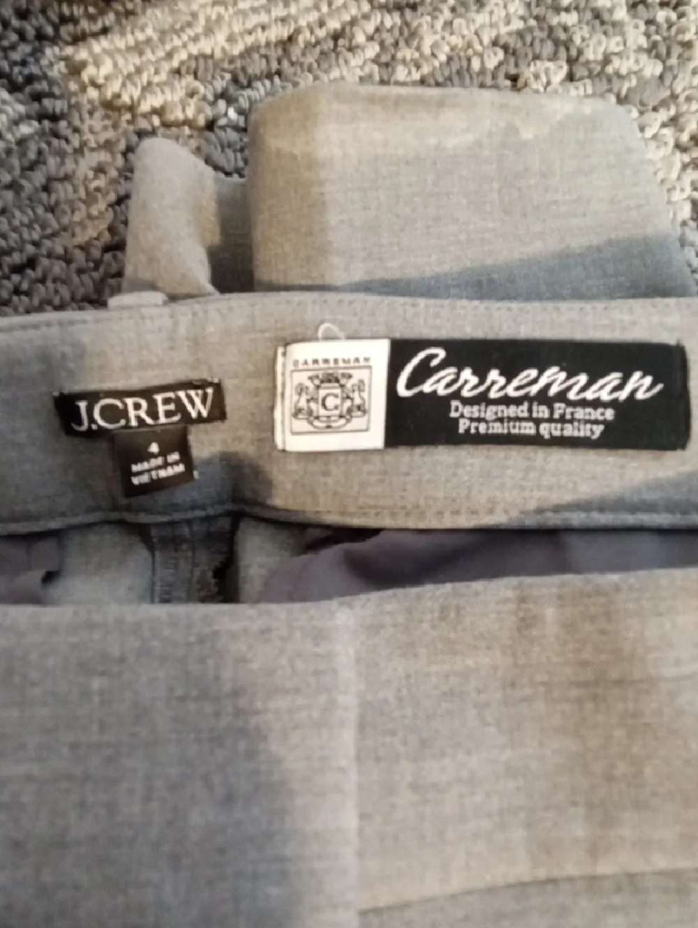 J. Crew Career Viscose Blend Straight Leg Trousers Carreman Designed In Paris 4